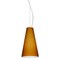 Besa Lighting Cierro Cable Pendant, Amber Matte, Satin Nickel Finish, 1x100W Incandescent 1KX-412480-SN - alternate 1